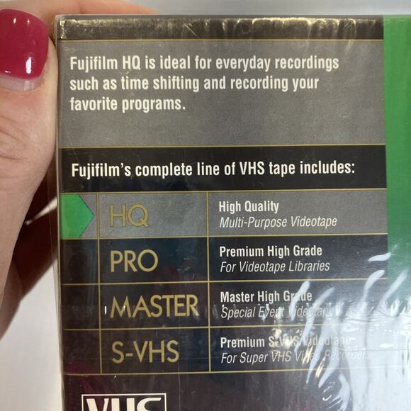 NEW Sealed Fuji Fujifilm HQ120 5-Pack Blank‎ VHS Video Tapes 6 Hour High Quality - Picture 7 of 9